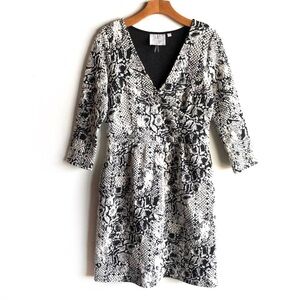 Anthropologie HD in Paris textured wrap dress